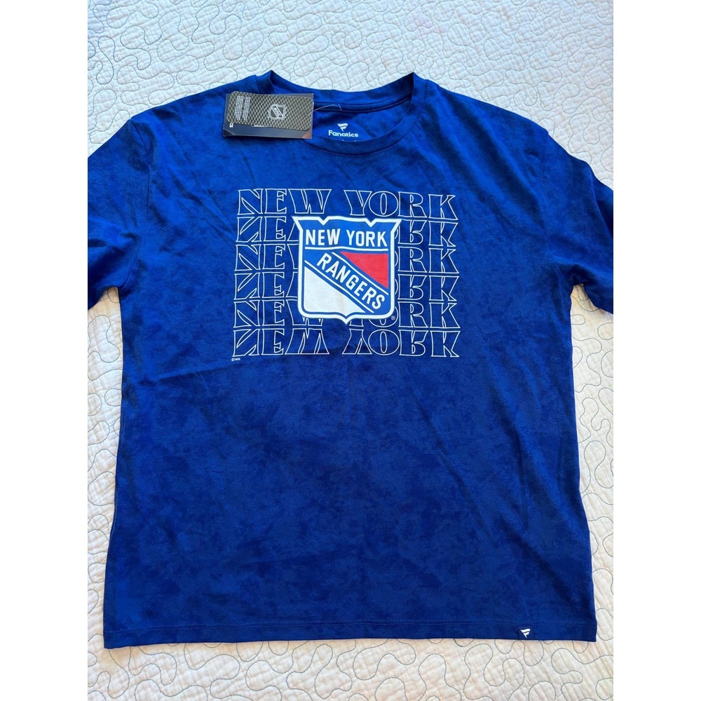 Fanatics New York Rangers‎ Womens Size Small NHL Faded Wash Graphic T-Shirt
